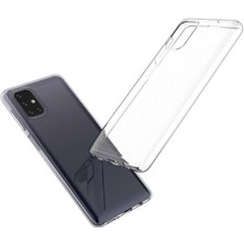 Mutcase - Samsung Galaxy M51 - Kılıf Şeffaf Soft Slim Fitt Süper Silikon Kapak