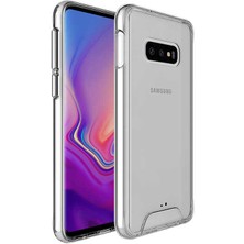 Mutcase - Samsung Galaxy S10E - Kılıf Şeffaf Sert Koruyucu Gard Silikon