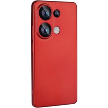 Mutcase Xiaomi Redmi Note 13 4g - Kılıf Mat Soft Premier Silikon Kapak - Kırmızı