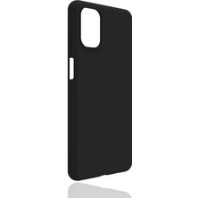 Mutcase - Samsung Galaxy M51 - Kılıf Mat Soft Esnek Biye Silikon - Siyah