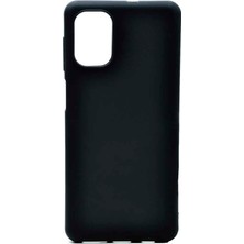 Mutcase - Samsung Galaxy M51 - Kılıf Mat Soft Esnek Biye Silikon - Siyah