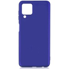 Mutcase - Samsung Galaxy M32 - Kılıf Mat Soft Premier Silikon Kapak - Saks Mavi