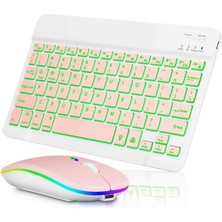 Honor Pad 8  Rgb Işıklı (7 Renkli)  Bluetooth & Wireless Türkçe Klavye Mouse Seti Design By Newface