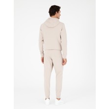 Cacharel Erkek Bej Jogger Fit Paçası Lastikli Pamuk Karışımlı Eşofman Altı 50296901-VR011