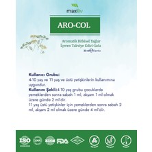 Maxiliv Aro-Col – Aromatik Bitkisel Yağlar İçeren Damla – Tatlı Rezene, Anason ve Tıbbi Nane – 30 ml