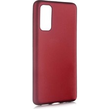 Mutcase - Samsung Galaxy S20 - Kılıf Mat Soft Premier Silikon Kapak - Mürdüm