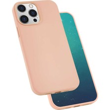 Mutcase - Apple iPhone 13 Pro - Kılıf Soft Prüzsüz Renkli Silk Silikon - Pembe