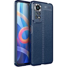 Mutcase - Xiaomi Redmi Note 11S Global - Kılıf Auto Focus Karbon Niss Silikon Kapak - Lacivert