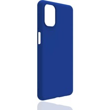 Mutcase - Samsung Galaxy M51 - Kılıf Mat Soft Esnek Biye Silikon - Mavi