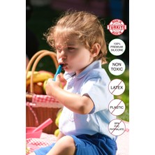 Baby Chef's by ZN %100 Premıum Silikon 2'li Kaşık Seti YEŞİL