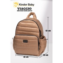 Kinder Baby Viaggio Termal Biberon Çantalı ve Alt Açma Pedli Suya Dayanıklı Bebek Bakım Çantası