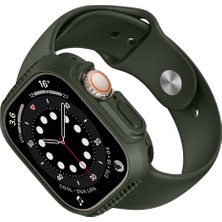 Mutcase - Apple Watch Ultra 49MM - Kasa Koruyucu Silikon Tpu Kasa Koruyucu Watch Gard 31 - Gri