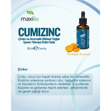 Maxiliv CumiZinc – Çinko ve Aromatik Bitki Yağları İçeren Takviye Edici Gıda – 30 ml Damla

