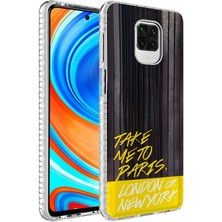 Mutcase - Xiaomi Redmi Note 9 Pro - Kılıf Airbag Kenarlı Renkli Desenli Silikon Elegans Kapak - No3