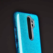 Mutcase - Xiaomi Redmi Note 8 Pro - Kılıf Simli Koruyucu Shining Silikon - Gold