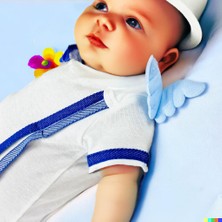 Minique Angel Blue Kız Bebek Için Atlet