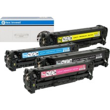 Tex-İnvest Hp CF410-411-412-412X |hp Color Laserjet Pro M477FDN 1 Set 4 Renk Muadil Toner 5.500 Sayfa