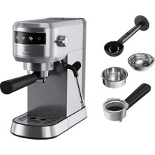 Electrolux E6EC1-6ST Explorer 6 Espresso Cappuccino Makinesi Paslanmaz Çelik,Süt Köpürtücülü,1250W