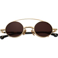 Philippe V X01 Altın Kahverengi Titanyum Unisex Güneş Gözlüğü