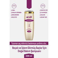 Acvit Boyalı ve Işlem Görmüş Saçlar Için Doğal Bakım Şampuanı – 330 ml