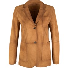Sitara Taba Kadın Süet Blazer Ceket