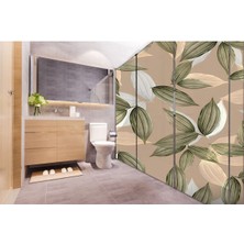 Özbey Reklam Banyo Duşakabin Kaplama Folyo Sticker ORD-188 ( Ölçüsü 160X170 4 Parça Halinde 40X170 )