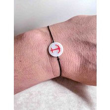 Sokak Kedisi Tasarım Ikili Best Friends Sedef Bileklik (Balık ve Çapa)