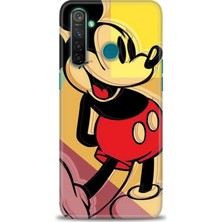 Kılıf Evreni Realme 5 Pro Kılıf Hd Baskılı Mickey Mousee Ve 9h Nano Ekran Koruyucu