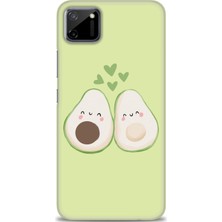 Kılıf Evreni Realme C11 Kılıf Hd Baskılı Avacado Ve 9h Nano Ekran Koruyucu