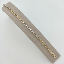 By Burak Gold Çift Renk Forse Zincir Bileklik – BLK0811