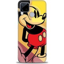 Kılıf Evreni Realme C15 Kılıf Hd Baskılı Mickey Mousee Ve 9h Nano Ekran Koruyucu