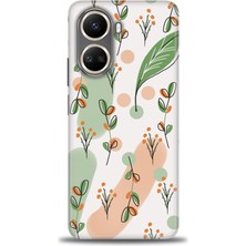 Kılıf Evreni Realme 10 4g Kılıf Hd Baskılı Flower Pattern Ve 9h Nano Ekran Koruyucu