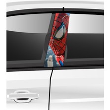 Özbey Reklam Araç Kapı Direk Folyo Etiketi Aksesuarı Desenli Seti (Sağ ve Sol Takım) - 25 x 50 cm