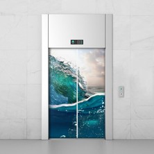 Özbey Reklam Asansör Kaplama Folyo Sticker Kendinden Yapışkanlı A167 ( Ölçüsü 160 x 210 Tek Parça )