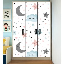 Özbey Reklam Çocuk Dolabı Kaplama Folyo Sticker Kendinden Yapışkanlı Çe8 ( Ölçüsü 150 x 160 cm / Tek Parça )
