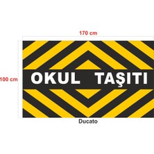 Özbey Reklam Servis Aracı Okul Taşıtı Kaplama Folyosu Sticker Etiket (1 Takım)