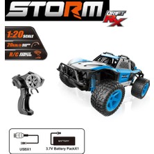 NillyToys Uzaktan Kumandalı Full Fonksiyon 2.4ghz Şarjlı 1:20 Storm Drift Araba