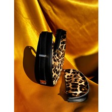Baggie Walk Leopar Desenli El Ve Omuz Çanta