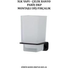 Çelik Banyo Paris Montajlı Diş Fırçalık (DKP10-005.4)