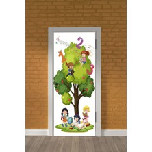 Özbey Reklam Anaokulu Kapı Yüzey Giydirme Çocuk Figürü Sticker