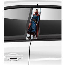 Özbey Reklam Araç Kapı Direk Folyo Etiketi Aksesuarı Desenli Seti (Sağ ve Sol Takım)