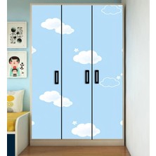 Özbey Reklam Çocuk Dolabı Kaplama Folyo Sticker Kendinden Yapışkanlı ÇE10 (  Tek Parça )