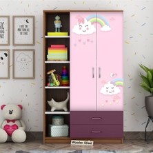 Özbey Reklam Çocuk Dolabı Kaplama Folyo Sticker Kendinden Yapışkanlı Ç1 (  Tek Parça )