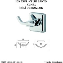 Çelik Banyo Kumru Bornozluk Çiftli (KU10-002)