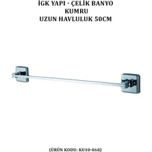 Çelik Banyo Kumru Uzun Havluluk 50 cm (KU10-068)