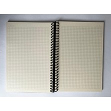 Colornote Papirüs Mini Serisi Kareli Defter, Spiralli, Sert Kapaklı, 16X23CM, 100 Yaprak