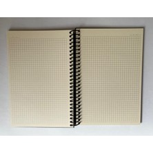 Colornote Papirüs Mini Serisi Kareli Defter, Spiralli, Sert Kapaklı, 16X23 Cm, 100 Yaprak