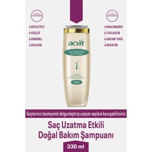 Acvit Saç Uzatma Etkili Doğal Bakım Şampuanı 330 ml