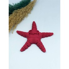 3D Hareketli Deniz Yıldızı Oyuncak - Kırmızı
