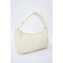 Manuka Frances Örgü Oval Çanta Bej